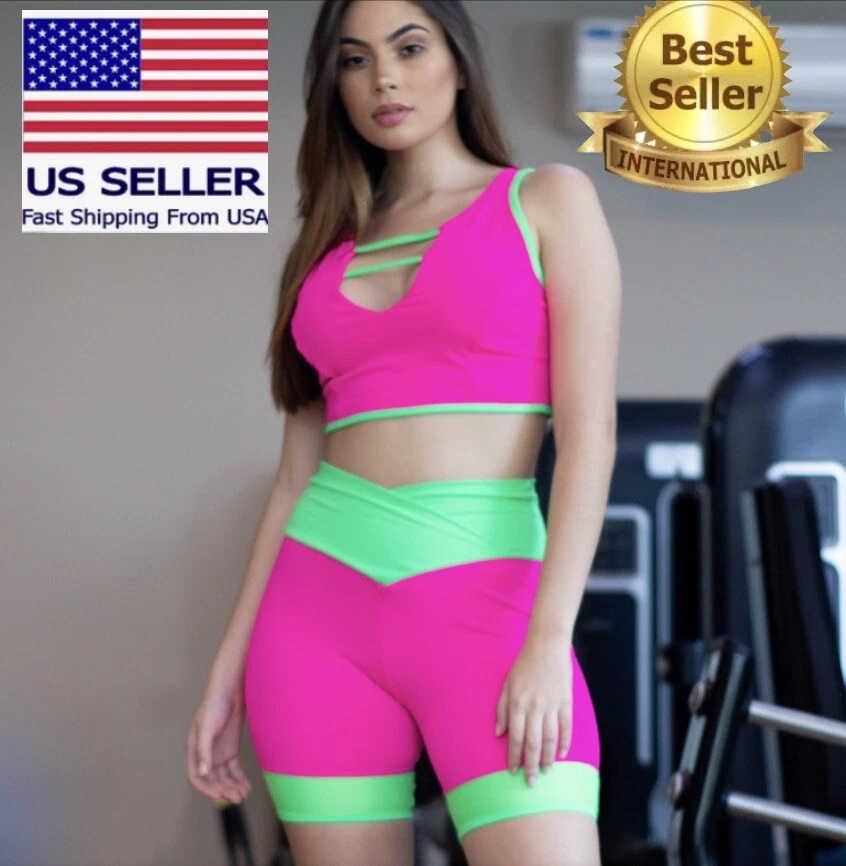 Brazilian activewear set!Top and short Small Medium Large