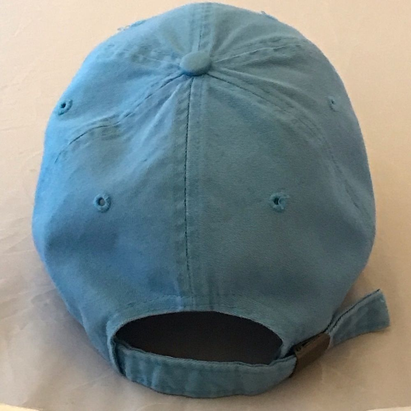 Light Blue Simple Plain Baseball Hat - image 4