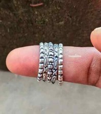 Set Of 5 Sterling Silvers, Pure Silver Rings, Assorted Pattern Rings, All size