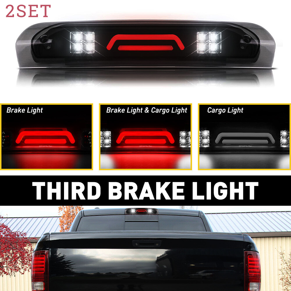Smoke LED Brake Third Light Cargo Lamp for 2002-2009 Dodge Ram 1500 2500