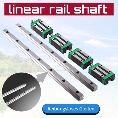2PCS HGR20 inear Guide Linear Rail 200-1700mm+ 4PCS HGH20CA Slideblocks For CNC - Picture 5 of 24