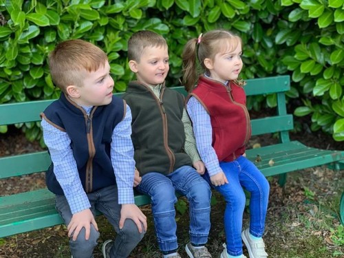 Hazy Blue Kids Kaden Freya Fleece Bodywarmer Gilet Vest Boys Girls 1 to 13 Years - Picture 3 of 45