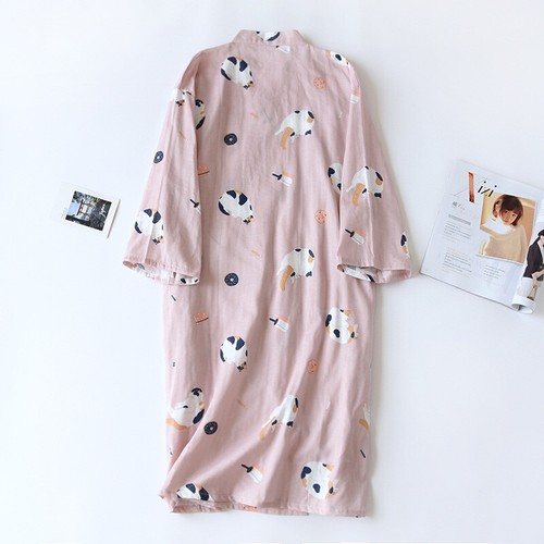 Mujeres japonesas Kimono Yukata Pijama Hombres Albornoz Bata Vestido Ropa de dormir Ropa de dormir - Imagen 35 de 40