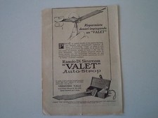advertising Pubblicità 1919 RASOIO VALET - VERMONDO VALLI (MILANO)