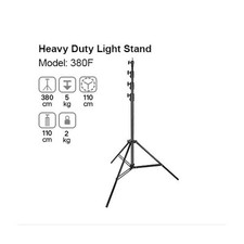Godox 380F Stand Lights Heavy Duty 380cm | Aluminum Tripod