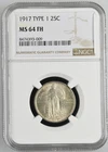 1917 Quarter Dollars Standing Liberty Quarter NGC MS-64 FH