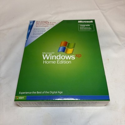 Microsoft Windows XP Home Edition Upgrade With 2 Service Packs and Product Key