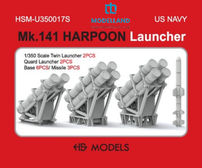 HS Model U350017S MK-141 Harpunenwerfer Twin & Quad Launchers Bases & Raketen