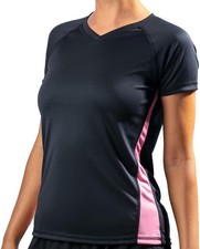 Kanu Surf Black Pink Short Sleeve Surf Shirt Top Rash Guard NWT Sz M UPF 50