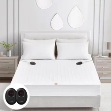 Electric Heated Mattress Pad Cal King Size 72" x 84", Bed Warmer, 9 Heat Sett...