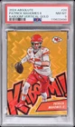 2022 Panini Absoiute Kaboom #28 Patrick Mahomes II Vertical Gold SSP 08/10 PSA 8