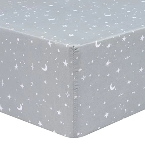 Paquete de 2 Sábanas Ajustables de Microfibra para Cuna, Se Adapta a Colchón Cuna Estándar Celestial Foto 4 de 4