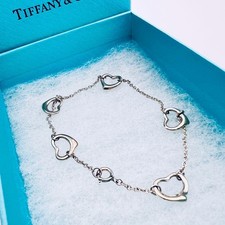 Bracciale TIFFANY&Co 5P Cuore Aperto Argento 925 Con Scatola Elegante Regalo ...