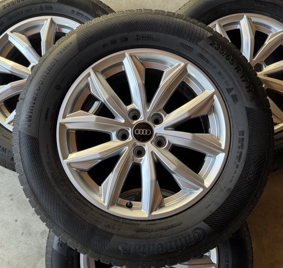 Audi Q5 Original Kompletträder mit Continental Winterreifen 235/65 R17 6-7mm - Bild 2 von 4