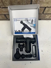 Sealy SL-HW-MA-101-BK Dual Grip Mini Massager, Black; 5-Speed Vibration