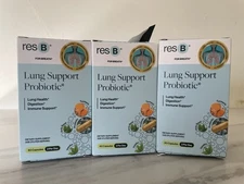 resbiotic resB Lung Support Probiotic Health Supplement NEW Lot Of 3