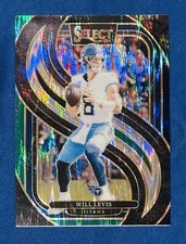 2024 Panini Select Premier Level Will Levis #200 Black & Green Shock Prizm