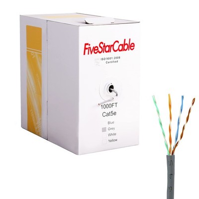 Cable Cat5 1000 Ft Ethernet Cable Wire UTP 24AWG CCA Twisted Pair Networking ...