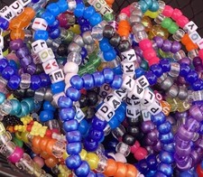 15 Random Rave Kandi Bracelets EDM RAVE KANDI PLUR Mixed Colors VB10
