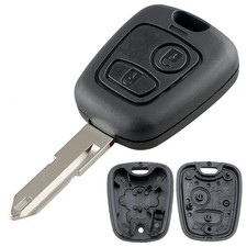 2 Button Remote Key Fob Shell for Peugeot 106 107 206 207 407 806 ABS! Blank