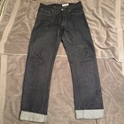 Gustin#17 Selvedge Japanese Super Heavy Denim  Dark Wash Button Straight Sz 33 — photo 3