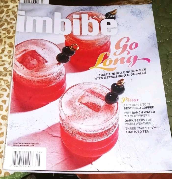 Imbibe Magazines 2022/2023 Liquid Culture (cover features Rye Whiskey/Highballs)