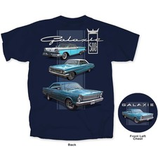 Joe Blow Ts Ford Galaxie Mens Blue T-shirt 1959 Fairlane 500 Skyliner 1964 1965