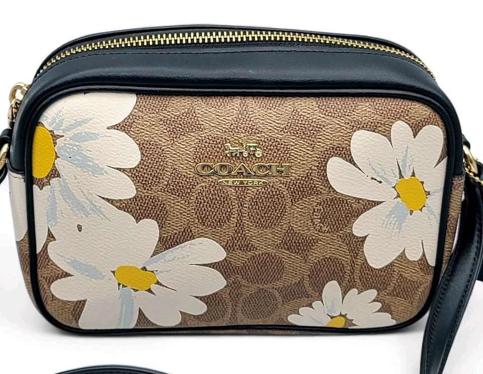 COACH Mini Jamie Camera Crossbody Bag Signature Daisy Floral Print CZ609 EUC - Image 2 of 4