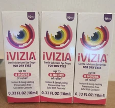 lot of 3 Similasan iVIZIA Eye Drops exp 2027++