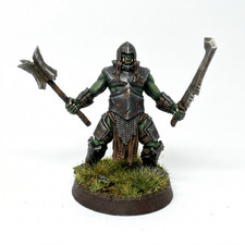 Assault Orc Berserker B 2mm unpainted miniature with base.