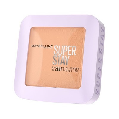 Maybelline New York Super Stay Flex Powder Foundation Compact, Full Coverage, 9g