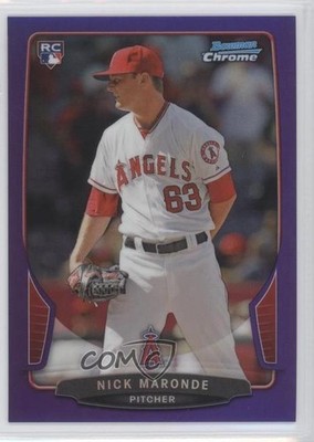 2013 Bowman Chrome Purple Refractor 151/199 Nick Maronde #130 Rookie RC z6b