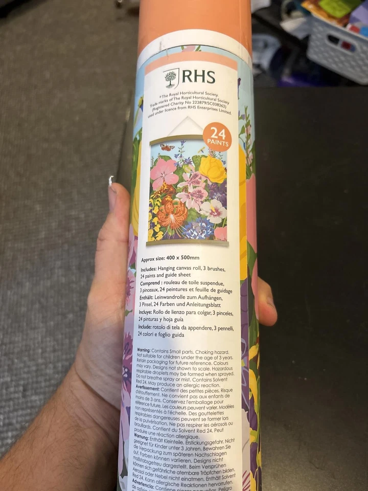 RHS Meadow Paint By Numbers Wall Hanging Kit - Image 3 of 4