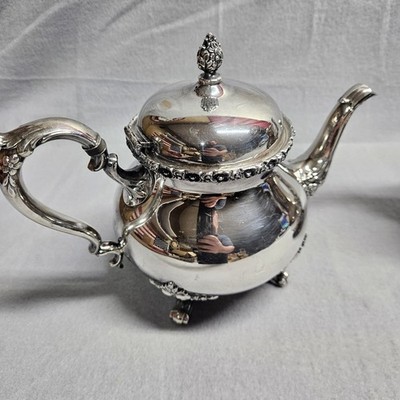 【稀少】【貴重】アメリカンアンティーク⭐︎ダブルウエディング　約224×166cm Wilcox International Silver USA Du Barry Floral 7601 & 7602 Tea