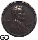 1924-S Lincoln Cent Wheat Penny, Semi-Key Date, Lower Mintage, Choice AU++