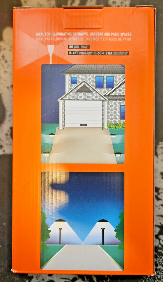 Portafolio Pack 2cn Negro Solar LED Exterior Luz Kit 2 Pack Foto 3 de 3