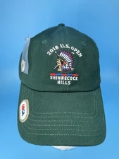 2018 U.S. Open Golf Tournament Hat Cap-Shinnecock Hills-USGA-Green W/ Pin New