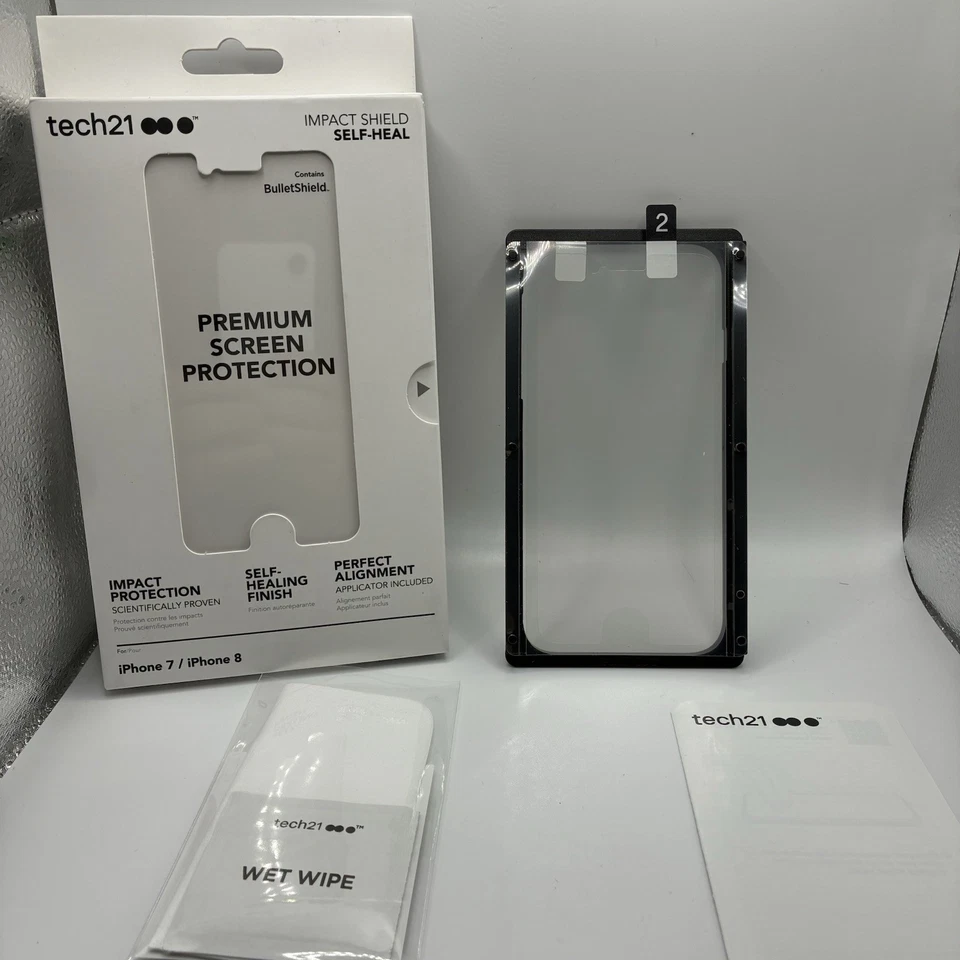 Tech21 Impact Shield Self-Heal Screen Protector iPhone 6/6s/7/8/SE 2020 2022 - Image 2 of 4