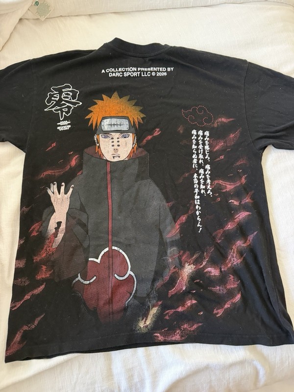 Darc Sport X Naruto Pain Oversized Tee Size Medium