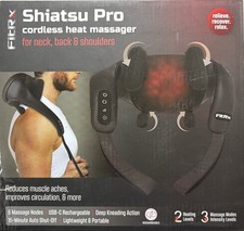 FitRx Shiatsu Pro Shiatsu Back, Shoulder, Neck Cordless Heated Massager Open Box