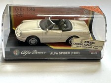 Alfa Romeo Spider 1989 New-Ray 1:43 Diecast Model White #48579 NOS