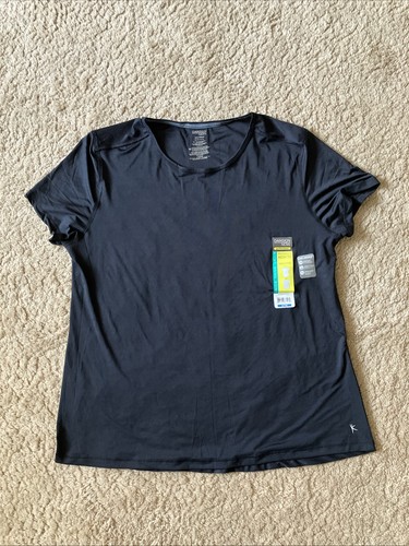 Women’s XL Black Performance Mesh Tee Athletic Shirt Danskin Now Semi Fitted