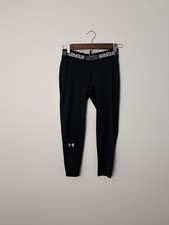 Under Armour Youth Large Black Leggings EUC D6