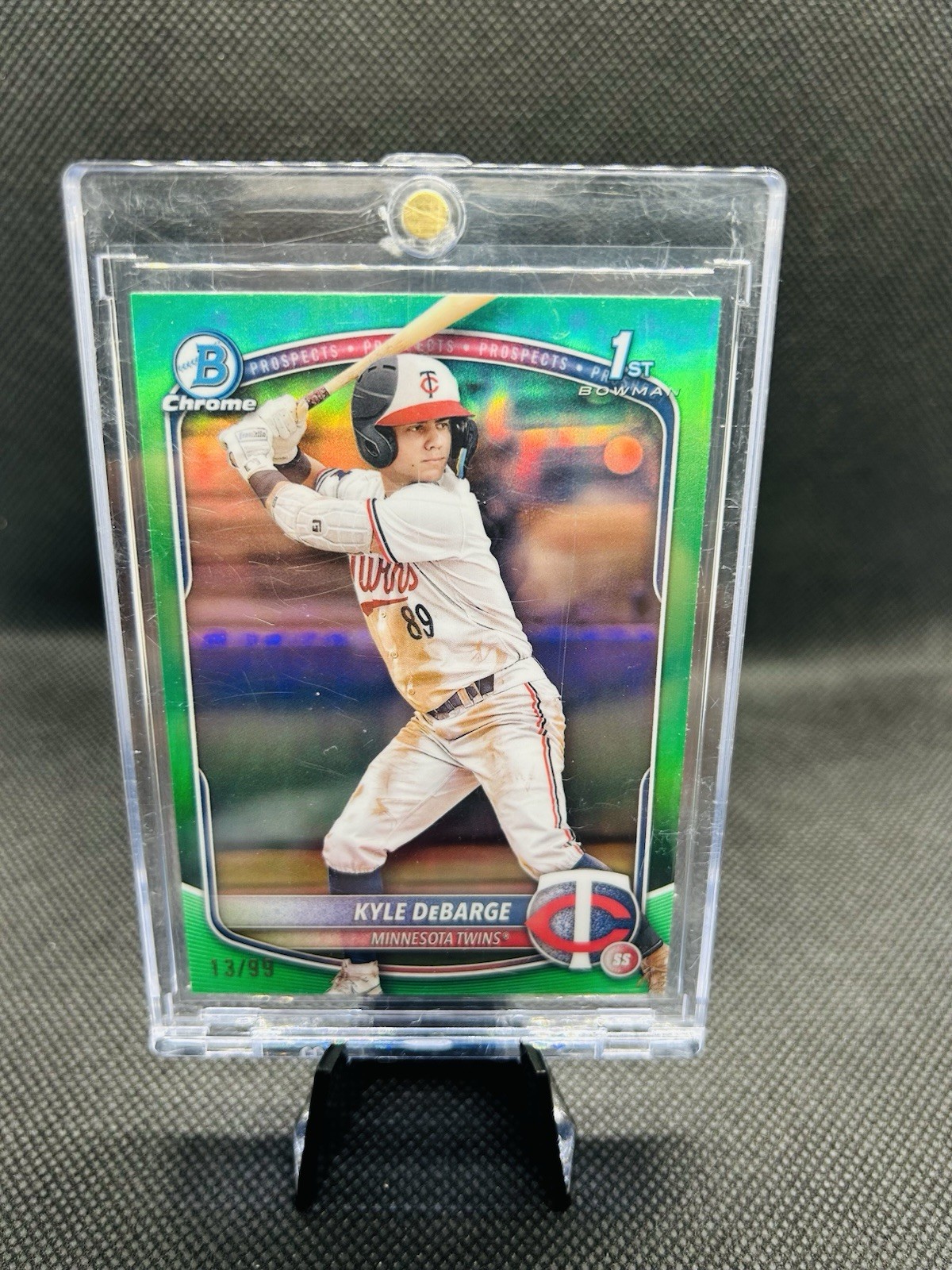 2025 Bowman Chrome Prospects Kyle DeBarge #BCP-139 Green Refractor 13/99 (RC)