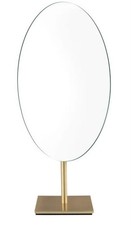 Nicesail Oval Brass Bathroom Bedroom Vanity Mirror  Vintage Bronze 18x30cm