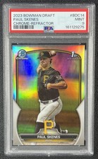PAUL SKENES PSA 9 2023 BOWMAN CHROME DRAFT #BDC-14 REFRACTOR 1ST PROSPECT 9275