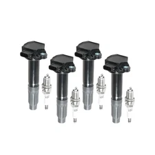 4PCS UF668 Ignition Coils + 4PCS 7092 Iridium Spark Plugs Ignition ... Fast Ship