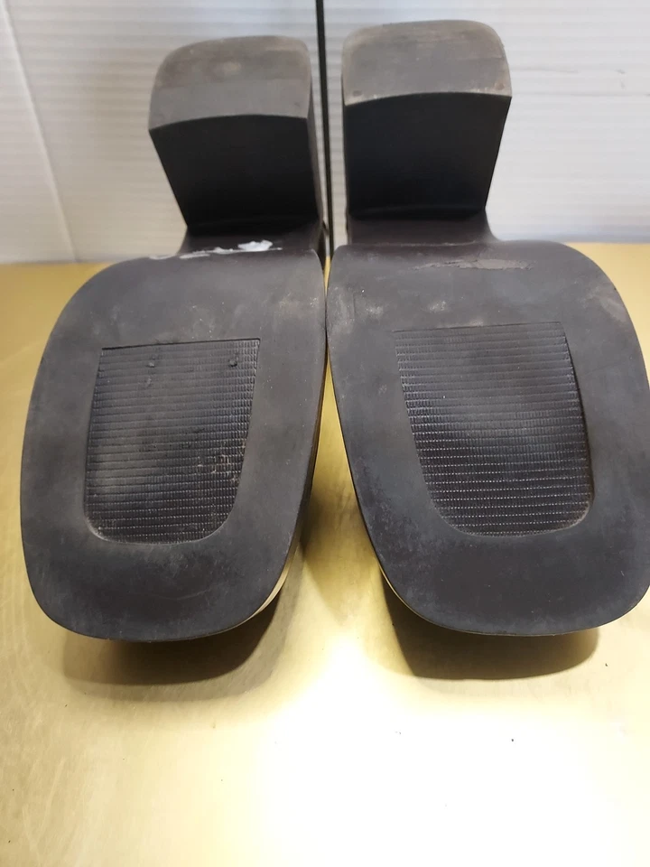 ZAPATOS MOCASINES DE COLECCIÓN RAMPAGE IMITACIÓN CUERO PLATAFORMA TACÓN GRUESO MUJER Talla 6M Foto 4 de 4