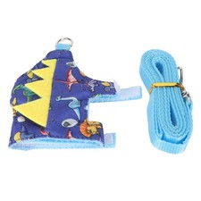 (Dinosaur Kingdom) Ferret Harness Leash Soft Polyester Guinea Pig Harness