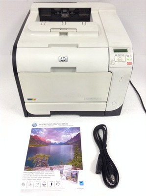 HP LaserJet Pro 400 M451NW Color Laser Printer 128MB, 88K Pages, Toners, WORKING